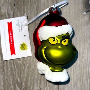 HALLMARK 2022 GRINCH BLOWN GLASS ORNAMENT